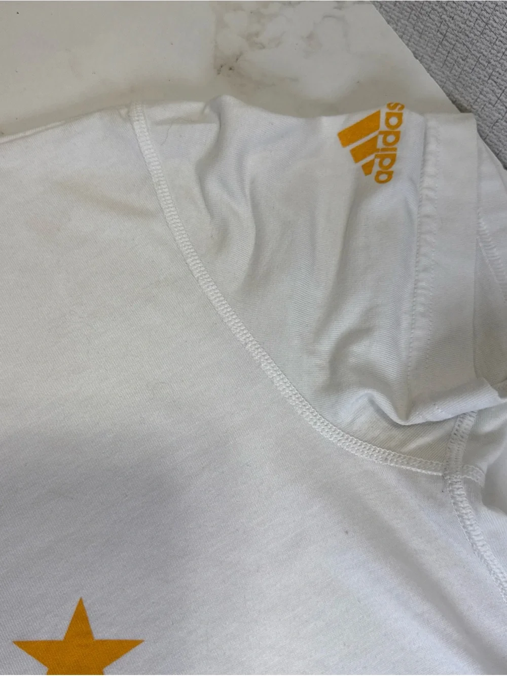 Adidas Germany T Shirt Climalite Small Deutscher Fussball-Bund Soccer White Tee